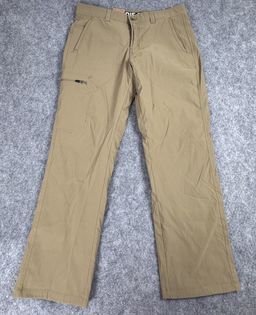 Eddie Bauer Men's Rainier Fleece Lined Pants Tan Khaki 34x30 NWT